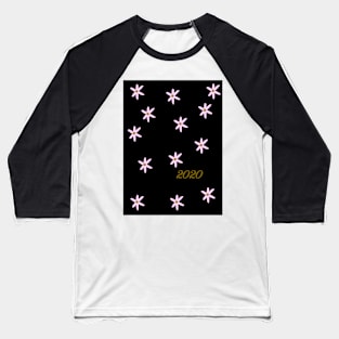 cute black and pink flower pattern for 2020 Baseball T-Shirt